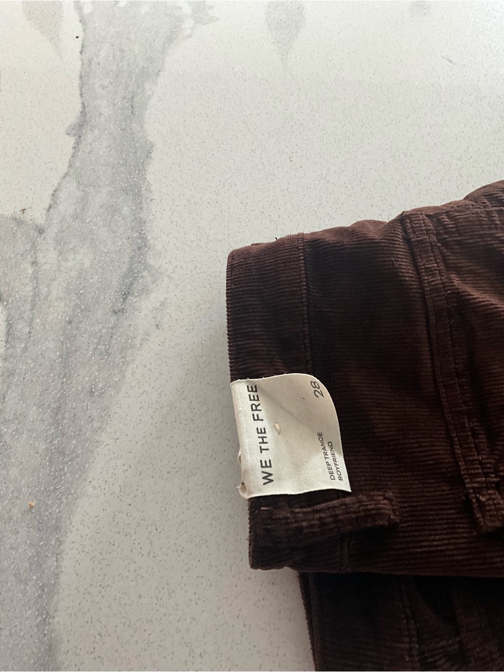 We The Free Men's Dark Brown Corduroy Slim Straight Jeans
